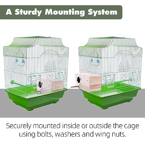Extra Large Parakeet Nesting Box with Coconut Fiber