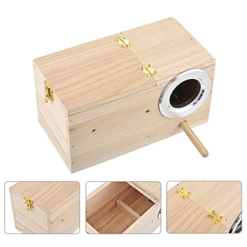 Wooden Nest Box for Parakeets and Lovebirds