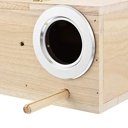 Wooden Nest Box for Parakeets and Lovebirds