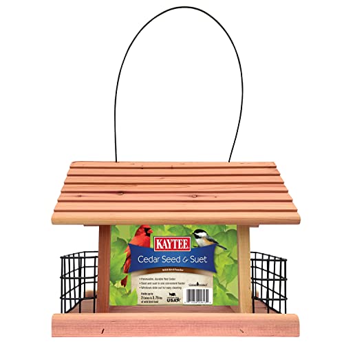 Kaytee Cedar Seed and Suet Bird Feeder