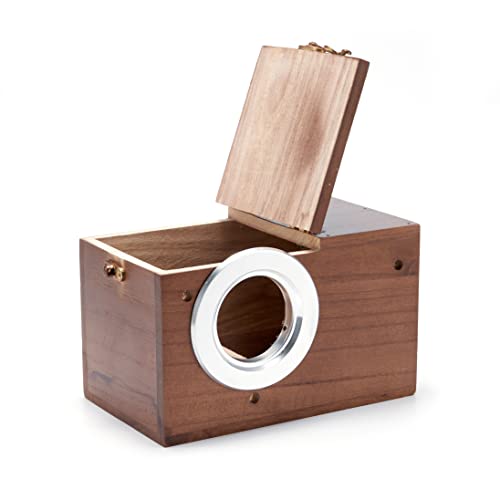 Parakeet Nesting Box with Coconut Fiber Perch