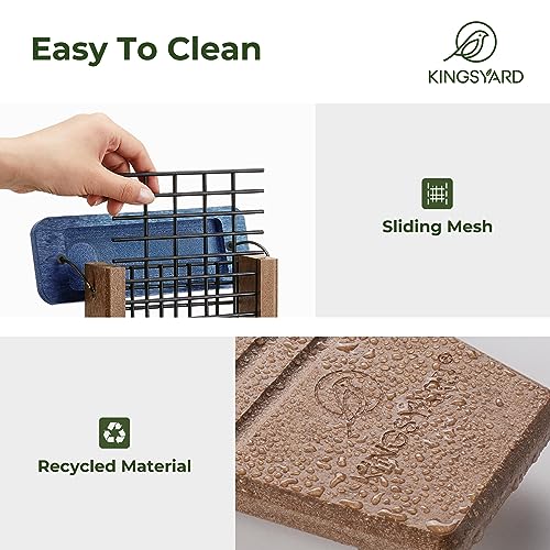 Blue Recycled Plastic Suet Bird Feeder
