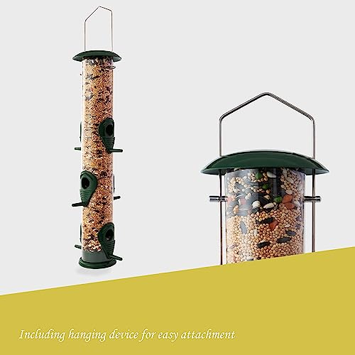 Set of 2 Metal Tube Bird Feeders