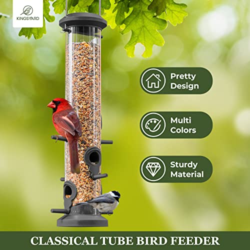 Kingsyard 2X Bird Feeder with 6 Perches