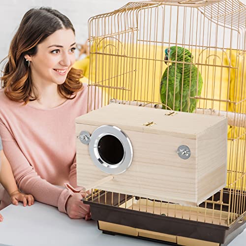 Wooden Parakeet Nesting Box for Small Birds