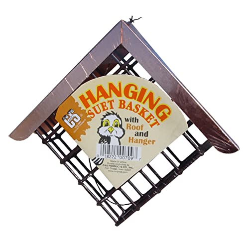 Hanging Suet Basket with Roof by C & S