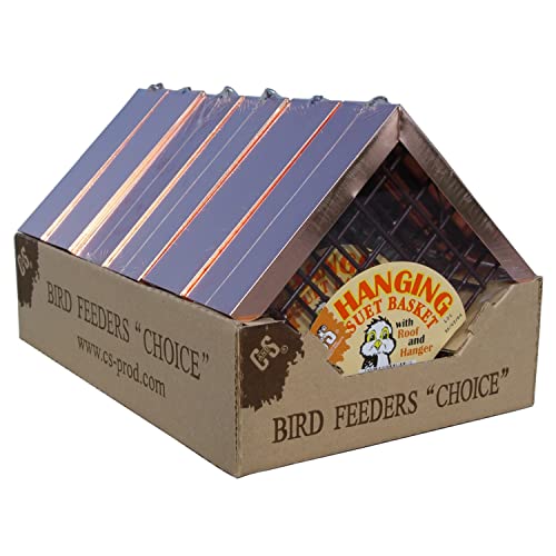 Hanging Suet Basket with Roof by C & S