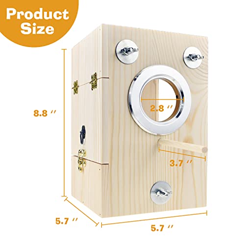 Clear Acrylic Birdhouse for Finches and Parrots