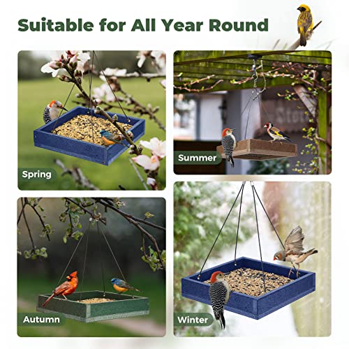 Kingsyard Large Recycled Plastic Bird Feeder