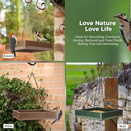 Kingsyard Large Recycled Plastic Bird Feeder