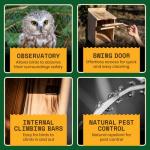 Cedar Owl House - Prebuilt Nesting Box