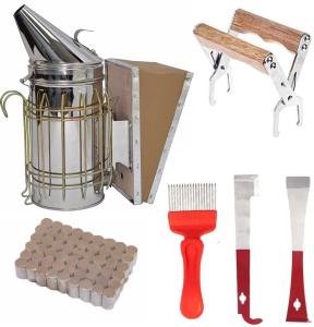 Beehive Smoker Tool Set with 52 Smoker Pellets