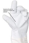 Goatskin Beekeeping Gloves with Long Canvas Sleeves