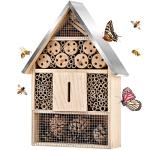 Wooden Bee and Butterfly House for Garden