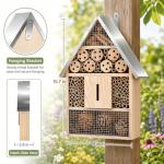 Wooden Bee and Butterfly House for Garden