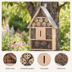 Wooden Bee and Butterfly House for Garden