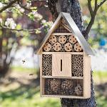 Wooden Bee and Butterfly House for Garden