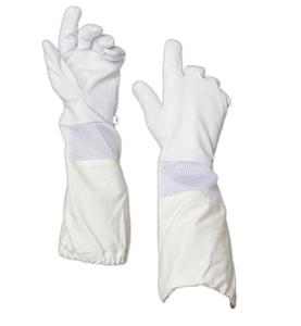 Premium Goatskin Leather Beekeeper Gloves with Sleeve