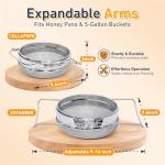 BeeCastle Stainless Steel Honey Strainer for Harvesting