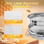 BeeCastle Stainless Steel Honey Strainer for Harvesting