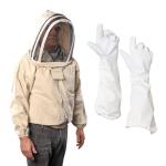 Bee Keeping Cotton Fencing Hood Jacket with Zippers