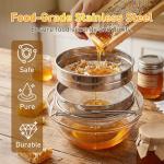 BeeCastle Stainless Steel Honey Strainer for Harvesting