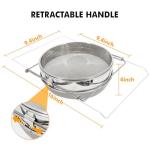 Stainless Steel Honey Strainer with Double Sieve