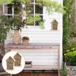 Wooden Bee House and Insect Hotel, 2PCS