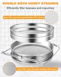 Double Mesh Stainless Steel Honey Strainer 5 Gallon