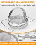 Double Mesh Stainless Steel Honey Strainer 5 Gallon