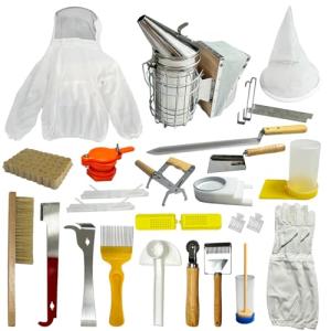 27 Piece Beekeeping Starter Kit with Jacket