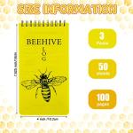 3 Pack Waterproof Beekeeping Log Books