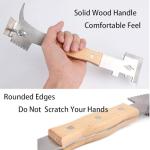 AukBeeFun Steel Hive Tools with Wooden Handle