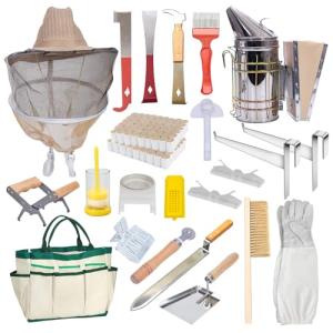 22-Piece Beekeeping Starter Kit with Tools