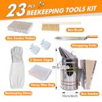 22-Piece Beekeeping Tools Kit with Organizer Tote