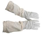 Goatskin Beekeeping Gloves with Long Canvas Sleeves