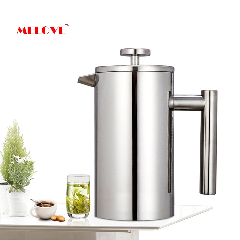 Stainless Steel French Press with Large Capacity