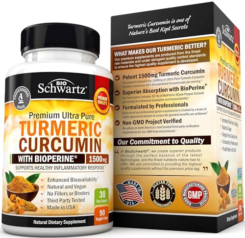 Turmeric Curcumin BioPerine 1500mg Highest Potency Premium  EXP 08/2024