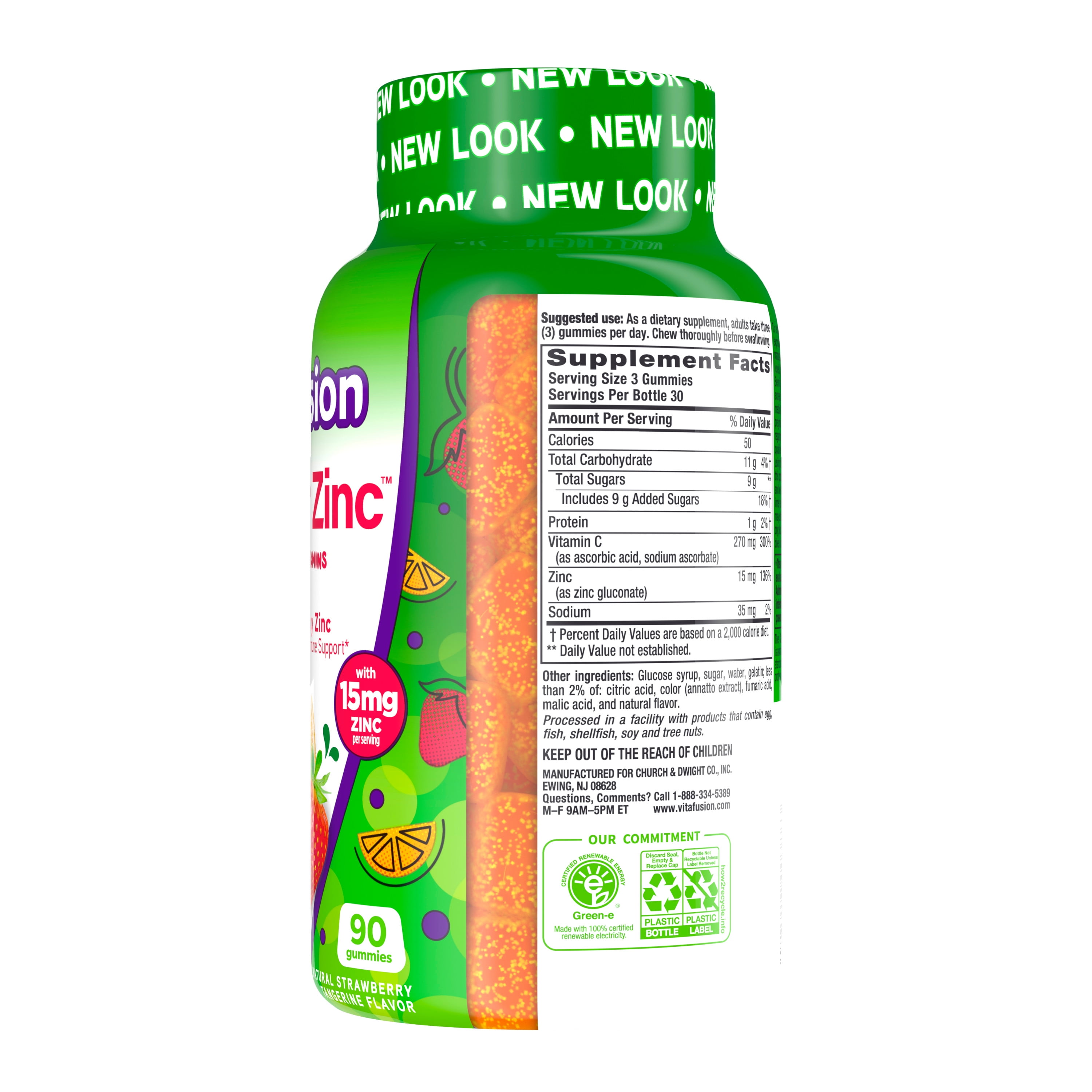 Vitafusion Zinc + Vitamin C Gummies 90ct