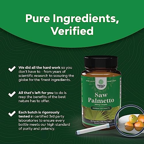 Saw Palmetto Capsules for Prostate & Hair Loss