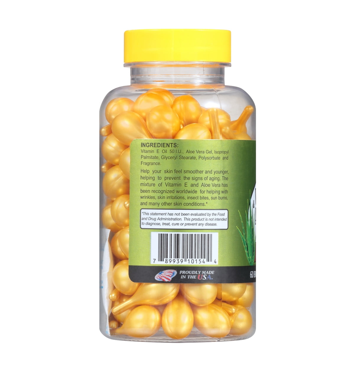 60 Sunshine Naturals Vitamin E & Aloe Vera Ampoules