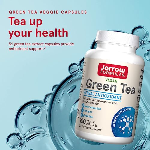 Jarrow Formulas, Green Tea, 500 mg, 100 Veggie Caps