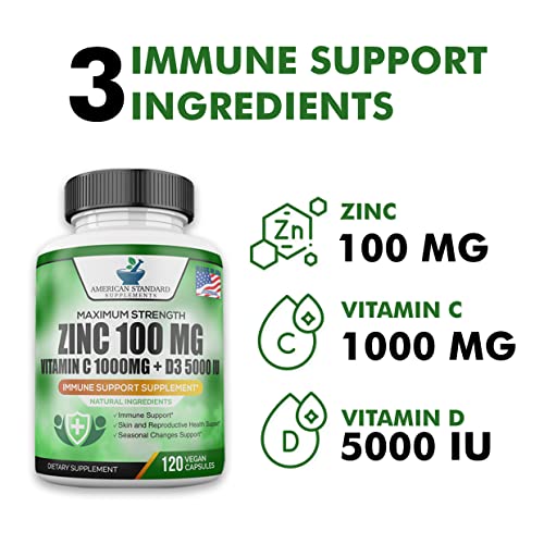 Immune Support Supplements - 120 Vegan Capsules