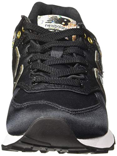 New Balance Womens 574 Core, (Black/North Sea Snc), 7 (40.5 EU)