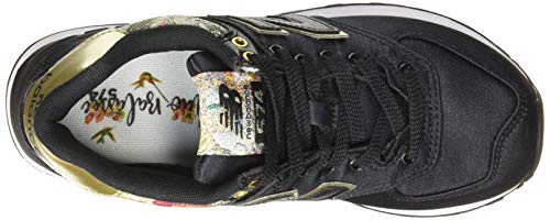 New Balance Womens 574 Core, (Black/North Sea Snc), 7 (40.5 EU)