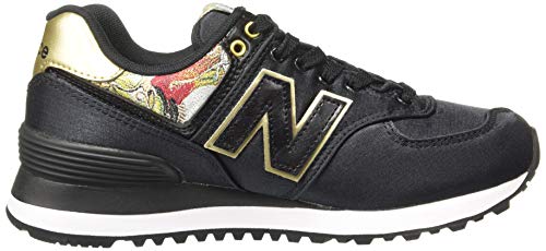 New Balance Womens 574 Core, (Black/North Sea Snc), 7 (40.5 EU)