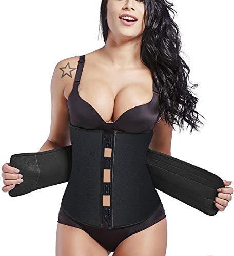 HOPLYNN Neoprene Sweat Waist Trainer Corset Trimmer Belt for Women Weight Loss, Waist Cincher Shaper Slimmer-3XL