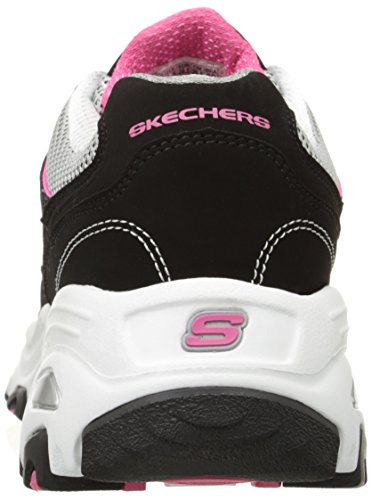 Skechers Sport Women's D'Lites Centennial Sneaker, Black/Pink Centennial, 5 M US