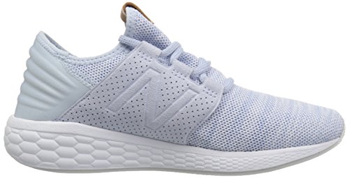 New Balance Women's Fresh Foam Cruz V2 Sneaker, Ice Blue/White, 6.5 B US