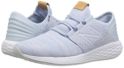 New Balance Women's Fresh Foam Cruz V2 Sneaker, Ice Blue/White, 6.5 B US
